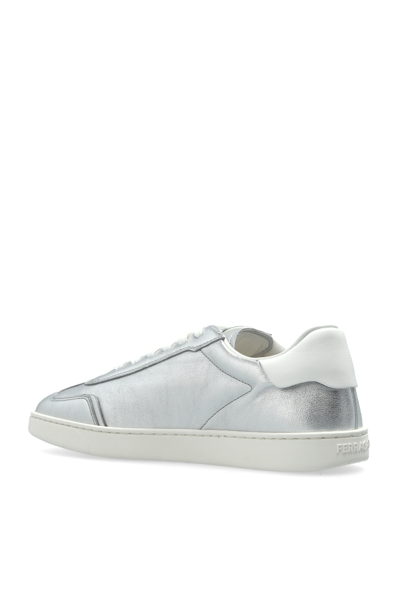 スニーカー SALVATORE FERRAGAMO IVORY LEATHER SNEAKERS sepatu sneakers Salvatore Ferragamo Ivory Leather Sneakers